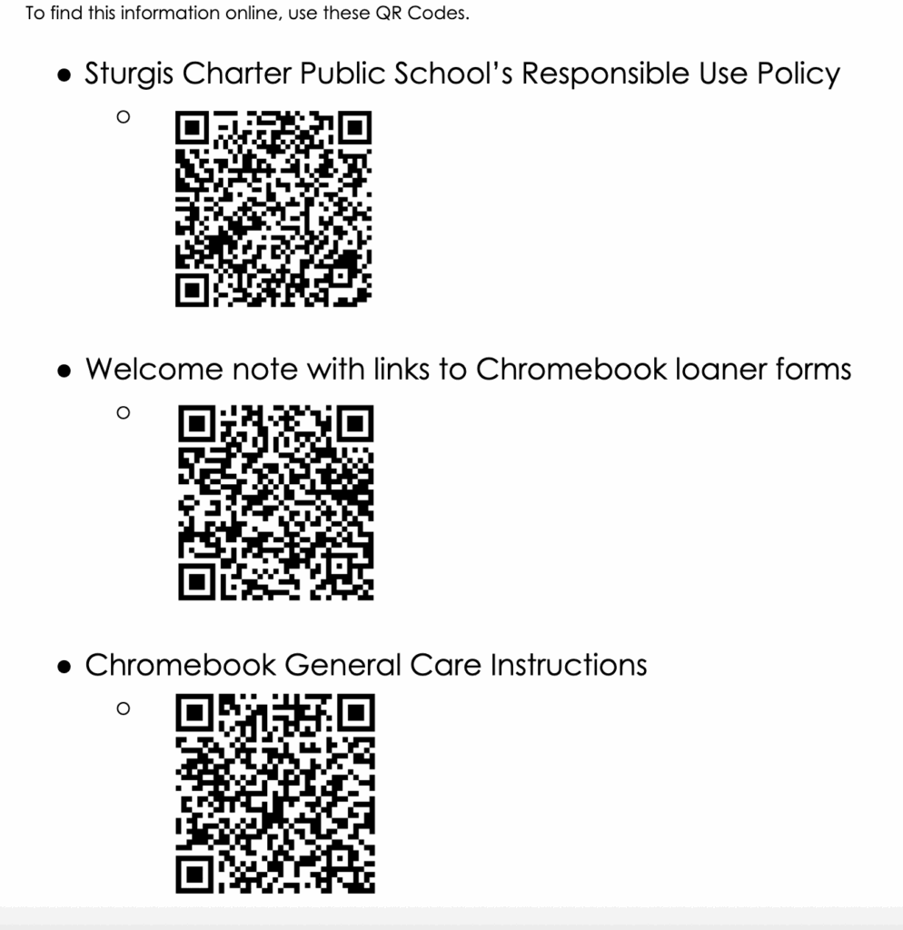 QR codes for responsible use 